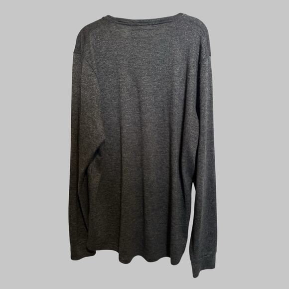 Abercrombie & Fitch Men’s Soft A&F Tee Minimalist Long Sleeve Charcoal Gray XL - Picture 2 of 6